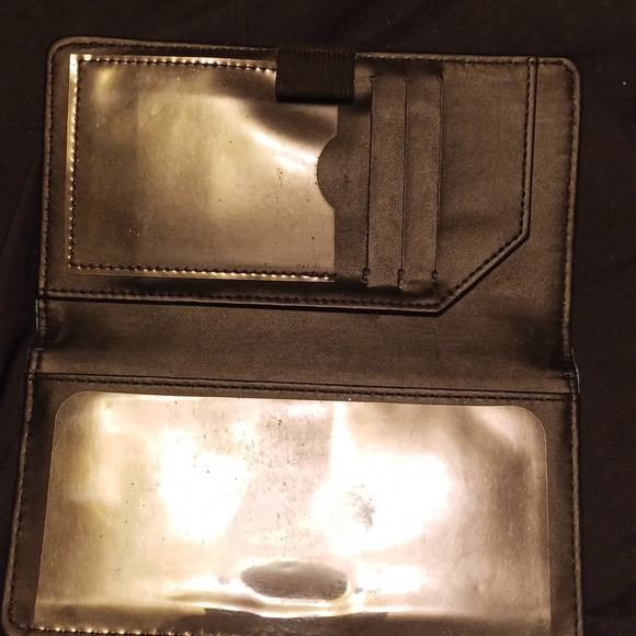 Turquoise checkbook wallet - Picture 2 of 3